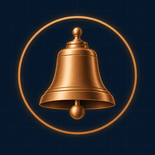 Open Bell Tamil - copper bell crest